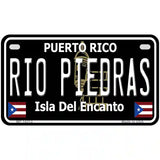 Rio Piedras Puerto Rico Black Novelty Metal License Plate 7" x 4" (MP)