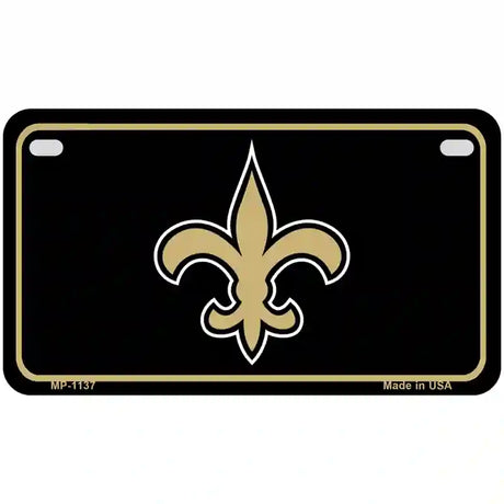 Fleur de lis Metal Novelty License Plate 7" x 4" (MP)