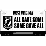 West Virginia POW MIA Some Gave All Novelty Metal License Plate 7" x 4" (MP)