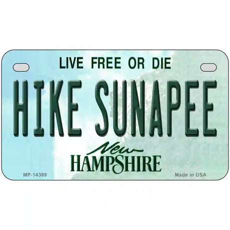 Hike Sunapee New Hampshire Novelty Metal License Plate 7" x 4" (MP)