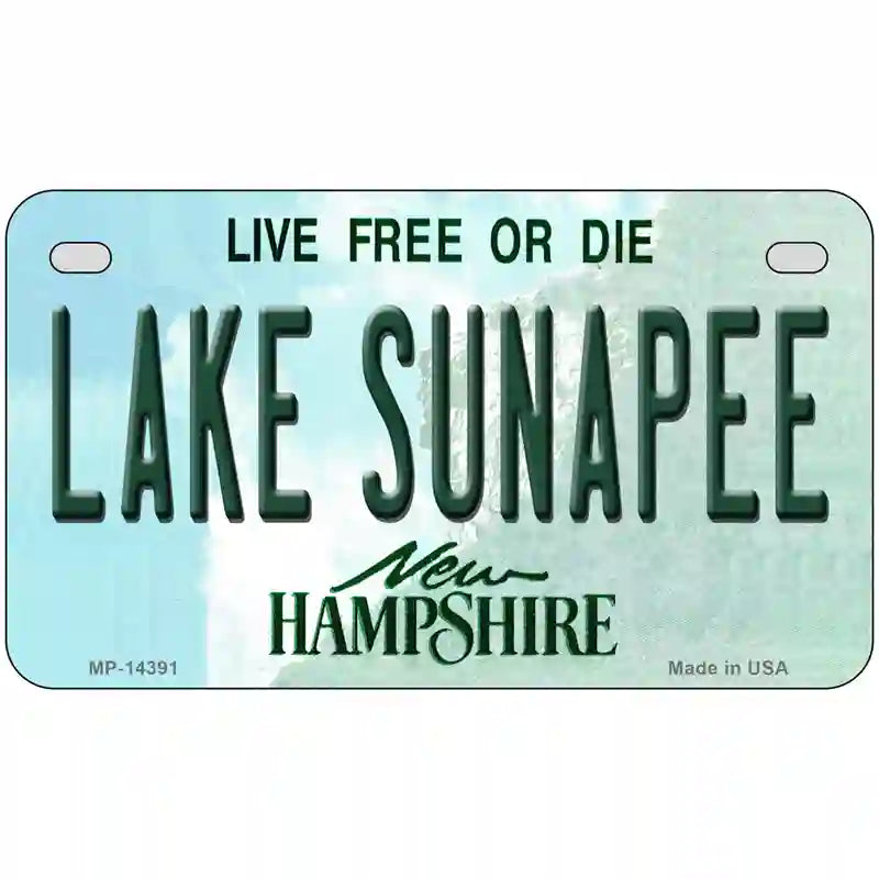 Lake Sunapee New Hampshire Novelty Metal License Plate 7" x 4" (MP)