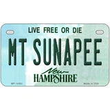 Mount Sunapee New Hampshire Novelty Metal License Plate 7" x 4" (MP)