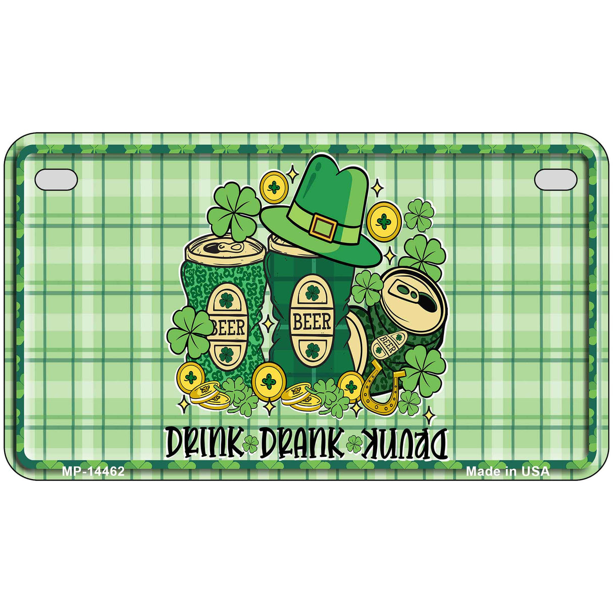 Drink Drank Drunk Novelty Metal License Plate LP-14462