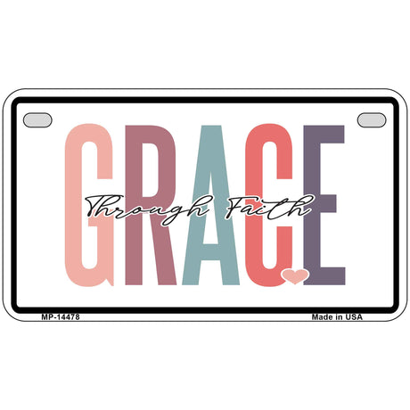 Grace Through Faith Novelty Metal License Plate LP-14478