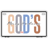 Gods Mercy Endures Novelty Metal License Plate LP-14480