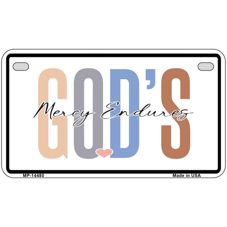 Gods Mercy Endures Novelty Metal License Plate LP-14480