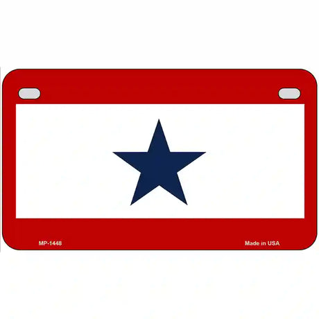 Blue Star One Metal Novelty License Plate 7" x 4" (MP)