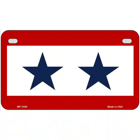 Blue Star Two Metal Novelty License Plate 7" x 4" (MP)