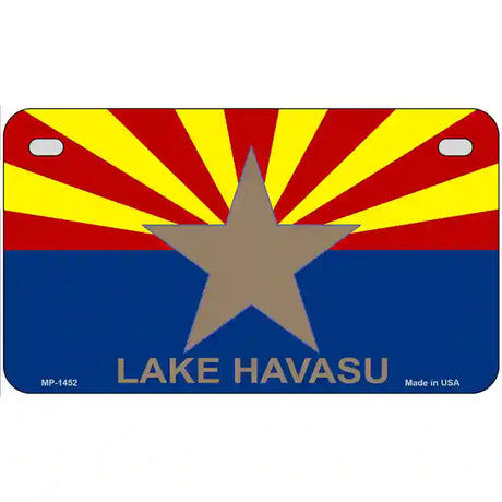 Lake Havasu Arizona State Flag Metal Novelty License Plate 7" x 4" (MP)