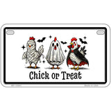 Chick or Treat Novelty Metal License Plate LP-14541