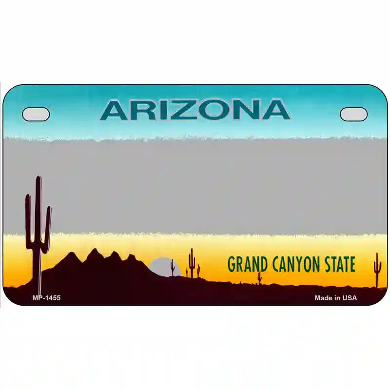 Arizona Gray State Blank Novelty Metal License Plate 7" x 4" (MP)