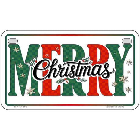 Merry Christmas Novelty Metal License Plate LP-14563