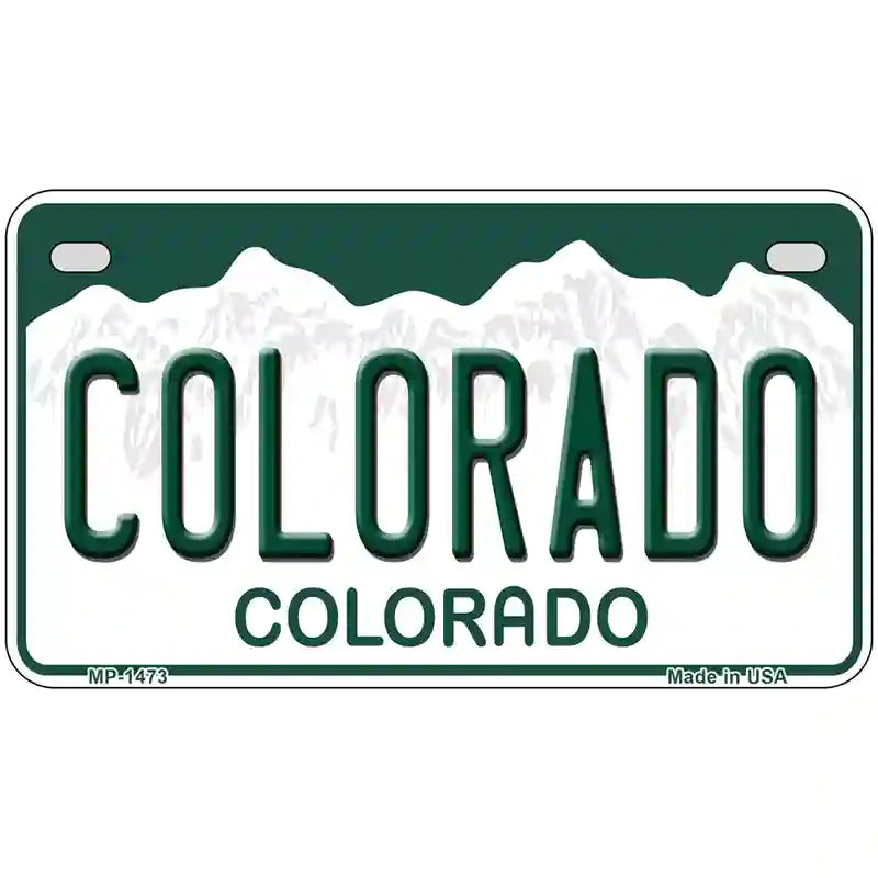 Colorado Novelty State Metal License Plate 7" x 4" (MP)