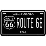 Route 66 California Metal Novelty License Plate 7" x 4" (MP)