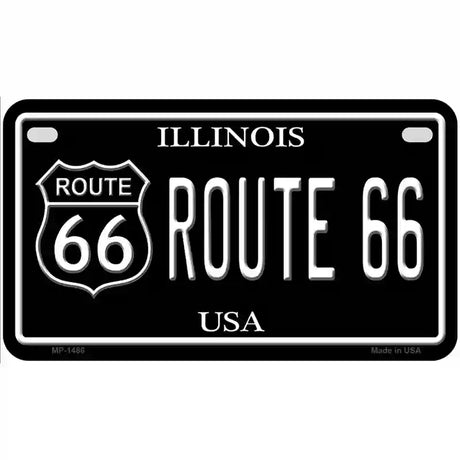 Route 66 Illinois Metal Novelty License Plate 7" x 4" (MP)