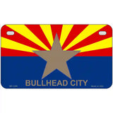 Bullhead City Arizona State Flag Metal Novelty License Plate 7" x 4" (MP)