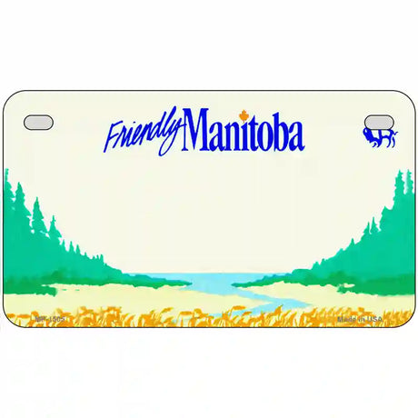 Manitoba Novelty Metal License Plate 7" x 4" (MP)