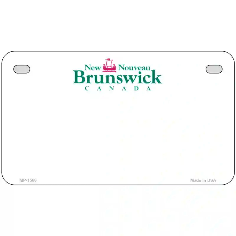 New Brunswick Novelty Metal License Plate 7" x 4" (MP)