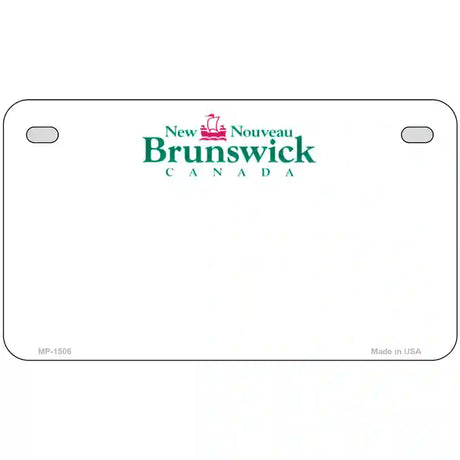 New Brunswick Novelty Metal License Plate 7" x 4" (MP)