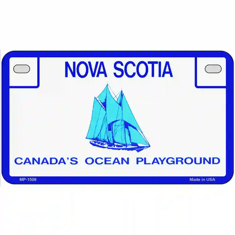 Nova Scotia Novelty Metal License Plate 7" x 4" (MP)