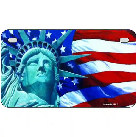 Lady Liberty Metal Novelty License Plate 7" x 4" (MP)