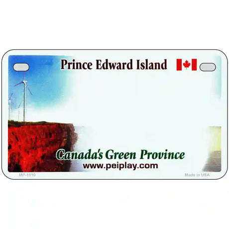 Prince Edward Island Novelty Metal License Plate 7" x 4" (MP)