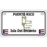 Puerto Rico Novelty Metal License Plate 7" x 4" (MP)