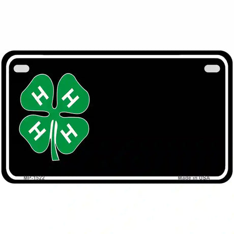 4-H Offset Metal Novelty License Plate 7" x 4" (MP)