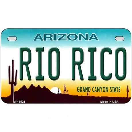 Rio Rico Arizona Metal Novelty License Plate 7" x 4" (MP)