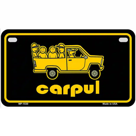 Carpul Metal Novelty License Plate 7" x 4" (MP)