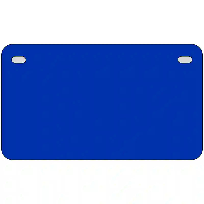 Royal Blue Solid Metal Novelty License Plate 7" x 4" (MP)