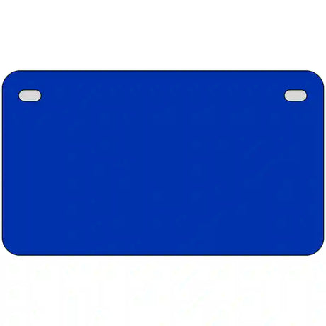 Royal Blue Solid Metal Novelty License Plate 7" x 4" (MP)