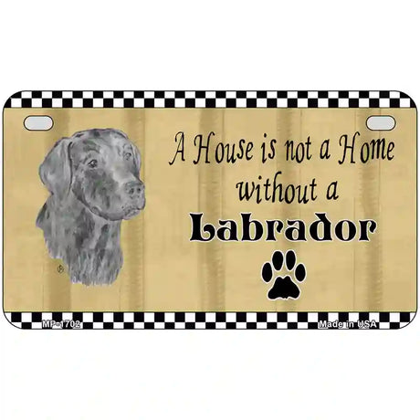 Pencil Sketch Labrador Metal Novelty License Plate 7" x 4" (MP)