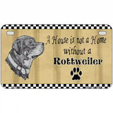 Pencil Sketch Rottweiler Metal Novelty License Plate 7" x 4" (MP)