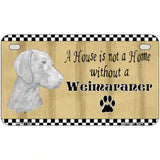 Pencil Sketch Weimaraner Metal Novelty License Plate 7" x 4" (MP)