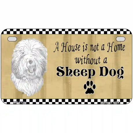 Pencil Sketch Sheep Metal Novelty License Plate 7" x 4" (MP)