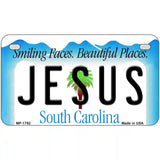 Jesus South Carolina Metal Novelty License Plate 7" x 4" (MP)