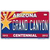 Arizona Centennial Grand Canyon Metal Novelty License Plate 7" x 4" (MP)