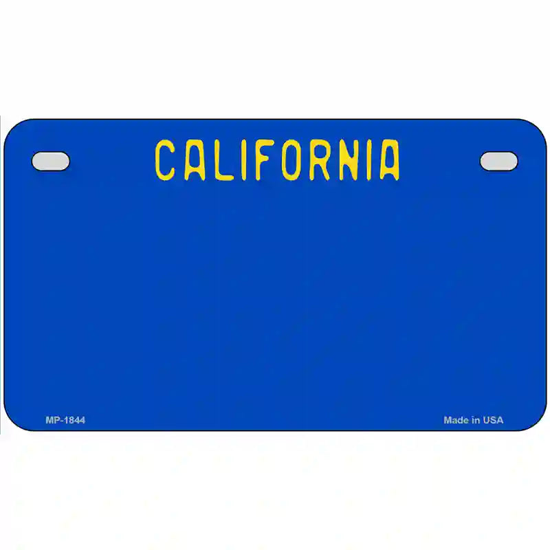 California Blue State Metal Novelty License Plate 7" x 4" (MP)