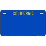 California Blue State Metal Novelty License Plate 7" x 4" (MP)