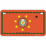 Cherokee Nation Flag Metal Novelty License Plate 7" x 4" (MP)