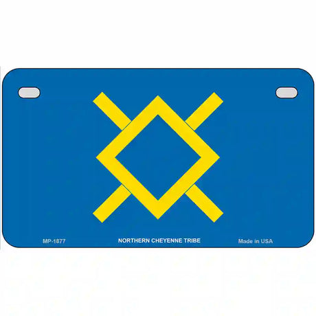 Northern Cheyenne Flag Metal Novelty License Plate 7" x 4" (MP)