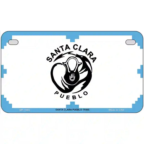 Santa Clara Pueblo Flag Metal Novelty License Plate 7" x 4" (MP)