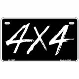 4x4 Metal Novelty License Plate 7" x 4" (MP)