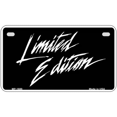 Limited Edition Metal Novelty License Plate 7" x 4" (MP)