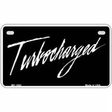 Turbocharged Metal Novelty License Plate 7" x 4" (MP)