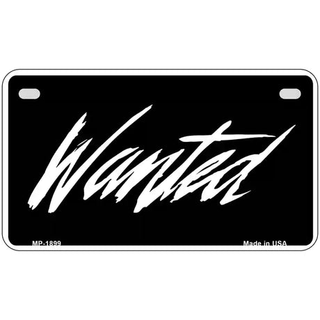 Wanted Metal Novelty License Plate 7" x 4" (MP)