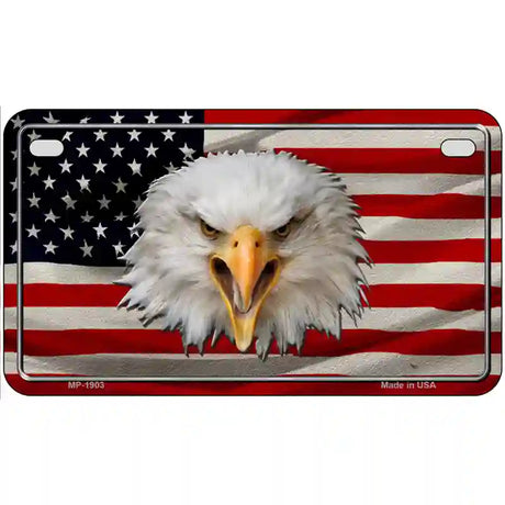 USA Eagle Metal Novelty License Plate 7" x 4" (MP)