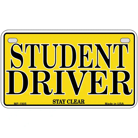 Student Driver Metal Novelty License Plate 7" x 4" (MP)