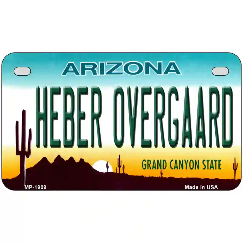 Heber Overgaard Arizona Metal Novelty License Plate 7" x 4" (MP)